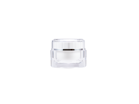 Acrylic Round Cream Jar 50ml - D-50-C Crystal Reflection